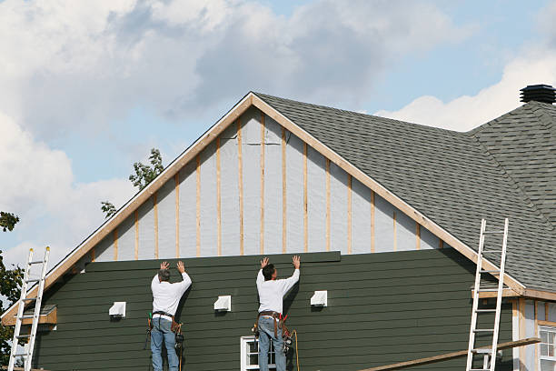 Professional Siding Replacement technician working in Negley, OH